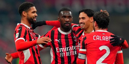 Milan, goleada al Sassuolo in Coppa Italia: Fonseca ai quarti di finale