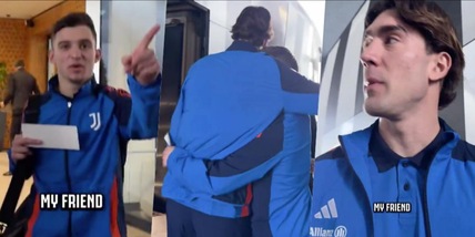 "Mio amico", "Number one": Juve, siparietto Vlahovic-Conceicao verso Riad