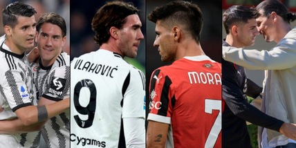 Vlahovic-Morata, dalla Juve di Allegri al tabù da sfatare: esempio Ibra