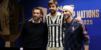 Juve, Piqué con la maglia di Platini! E all’Allianz ci sono anche Marchisio e Bonucci