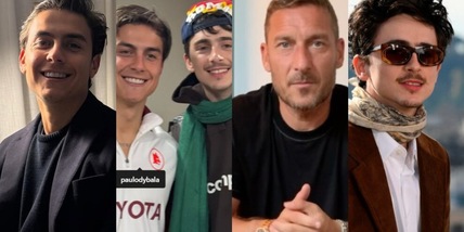 Chalamet all'Olimpico per la Roma: incontro con Dybala e botta e risposta con Totti