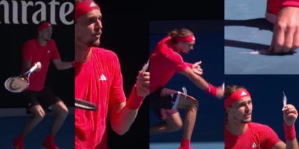 Zverev furioso agli Australian Open: litiga con l'arbitro per una piuma
