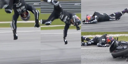 Martin, violento incidente a Sepang: mano e piede fratturati, verrà operato