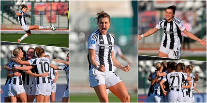 Juve Women, show e spettacolo con la Roma: tripletta Girelli