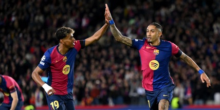 Champions, Barcellona ai quarti: show Yamal, schiantato il Benfica