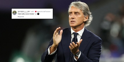 “Vieni alla Juve" e Mancini piazza un bel cuore: i tifosi si schierano