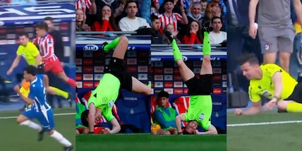 Sgambetto da Simeone e capriola incredibile: la caduta fa il giro del web