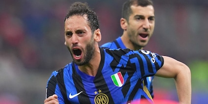 Calhanoglu risponde ad Abraham: Milan-Inter, il primo round finisce pari