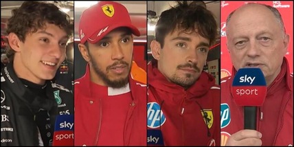 Hamilton: "Mercedes più forti". Leclerc: "Così fa male". Euforia Antonelli