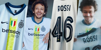 Valentino Rossi e la maglia speciale Inter: "Un sogno che si realizza"