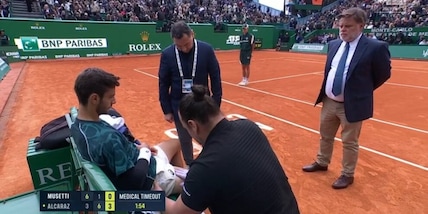 Musetti che sfortuna, infortunio in finale: Alcaraz trionfa a Montecarlo