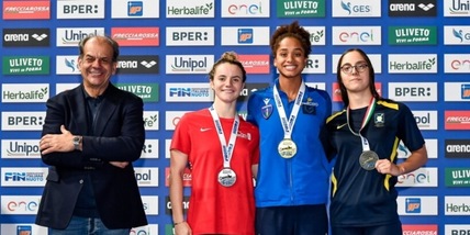 FIN Piemonte - Assoluti Unipol: oro Curtis, argento per Gastaldi e Ubertalli, bronzo per Pirovano