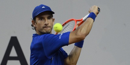 Passaro con la sciarpa dell'Inter e Burruchaga che vince...c'è calcio agli Internazionali di Roma