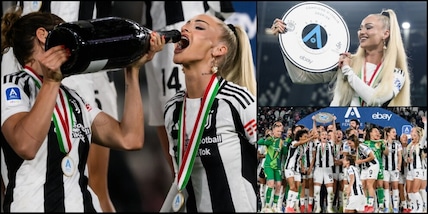 La festa Scudetto della Juve Women: Alisha Lehmann scatenata all'Allianz Stadium!