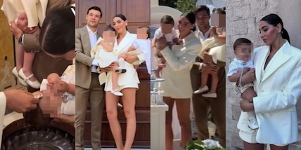 Leone Sinisa, Virginia Mihajlovic e Vogliacco festeggiano il battesimo del figlio