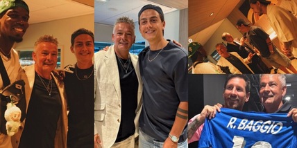 Baggio con Dybala e Pogba: la reunion dei 10 Juve commuove i tifosi