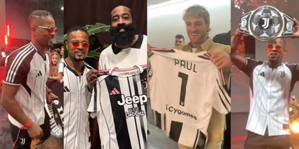 Evra testimonial Juve tra le stelle: Harden e Paul in bianconero