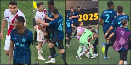 Insulti alla panchina e Dumfries inseguito! Inter-River finisce in rissa