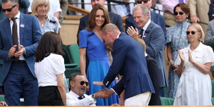 Kate Middleton a Wimbledon con William e il Re Felipe di Spagna: il parterre della finale