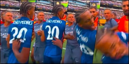 Luis Enrique, mani in faccia a Joao Pedro dopo il ko Psg: la rissa in campo