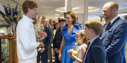 Kate, William, George e Charlotte con Sinner: "momento molto bello". Jannik svela che si sono detti