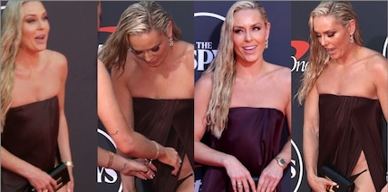 Lindsey Vonn, che imbarazzo! L'incidente sexy sul red carpet mostra tutto