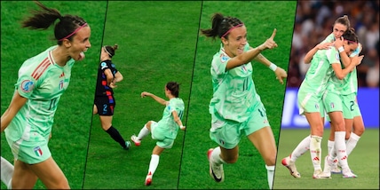 Bonansea alla Del Piero: 'linguaccia' e gol del vantaggio azzurro contro l'Inghilterra