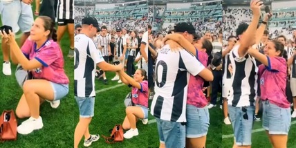 Fino alla fine in campo e fuori: proposta di matrimonio nel segno Juve allo Stadium!