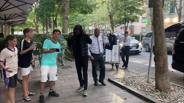 Genoa, l'arrivo in città di Cornet