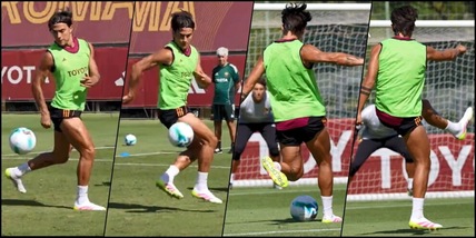 Dybala show, giocate da Joya in allenamento con la Roma. E Soulé ruba con gli occhi