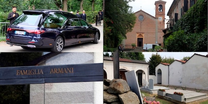 I funerali di Giorgio Armani a Rivalta, il paese d'origine dello stilista