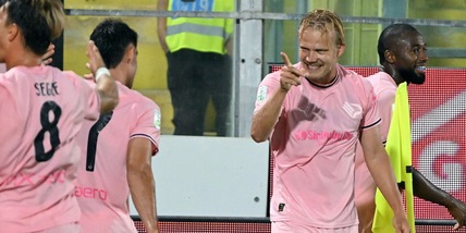 Palermo, una doppietta di Pohjanpalo stende il Sudtirol. Virtus Entella ok, pari Empoli