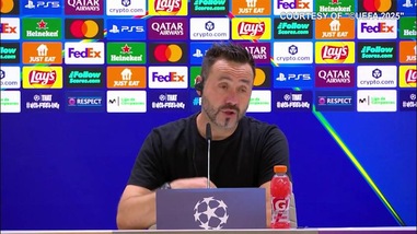 De Zerbi: "Dato un rigore vergognoso al Real"