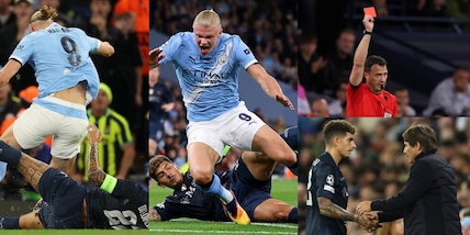 Di Lorenzo inguaia il Napoli dopo 20 minuti: rosso per fallo da ultimo uomo su Haaland