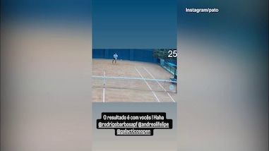 Pato e il tennis, che numero del brasiliano