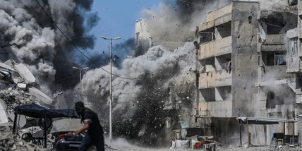 Media, 'sale a 58 bilancio morti Gaza, anche reporter'