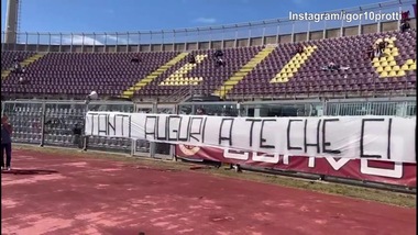 Livorno, il messaggio di auguri della curva per Igor Protti
