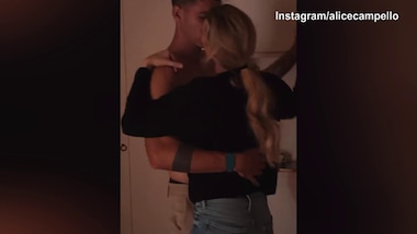 Ballo romantico per Alice Campello e Alvaro Morata