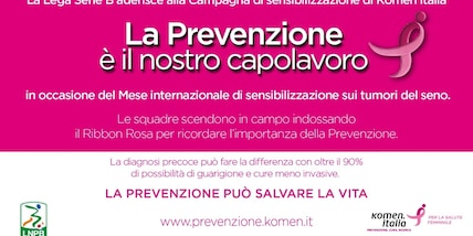 Calcio: la Lega B in campo con Komen Italia per la prevenzione