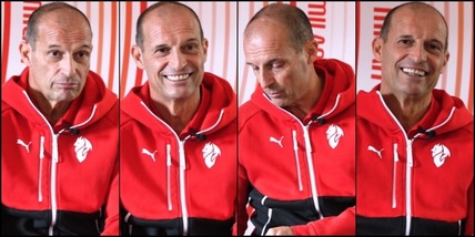Allegri show: l'ex Juve che "diventa uomo", Torino adottiva e imprevisto in diretta