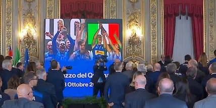 Azzurri al Quirinale con il Presidente Mattarella