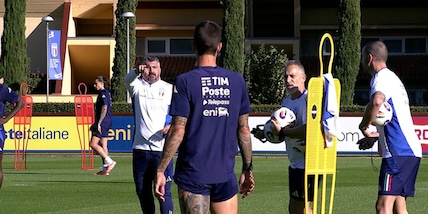 L’allenamento degli Azzurri a Coverciano