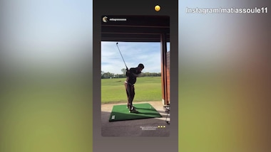 Roma, Soulè prova con il golf: ma che disastro...!