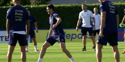 L’ultimo allenamento degli Azzurri prima della partenza