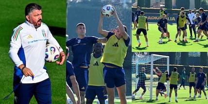 Italia, allenamento a Coverciano tra sorrisi, intensità e lo sguardo attento di Gattuso