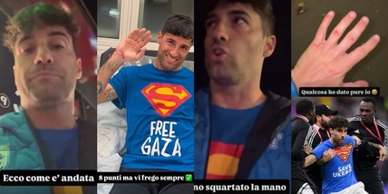 "Free Gaza", chi è l'italiano che ha invaso il campo di Norvegia-Israele: ricordate il Falco arrestato ai Mondiali 2022?