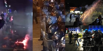 Udine, guerriglia urbana in centro: scontri e arresti mentre si gioca Italia-Israele