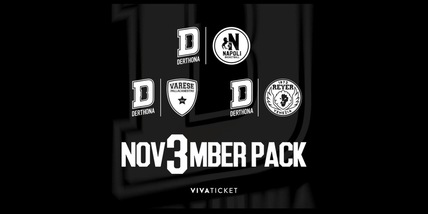 Derthona Basket, arriva il “Nov3mber Pack”: tre sfide, un’unica occasione