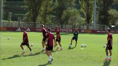 Roma, Ferguson colpito da una pallonata