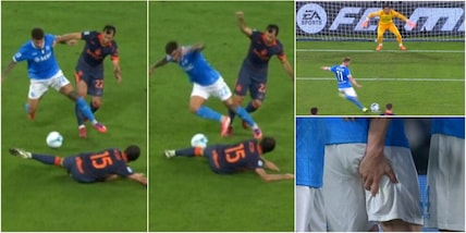 Napoli-Inter tra rigori e infortuni: fallo Mkhitaryan e ko, De Bruyne realizza e ko anche lui!